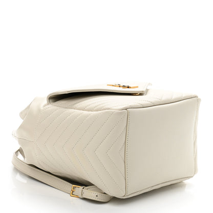 Saint Laurent Lambskin Matelasse Monogram Joe Backpack Cream 4 of 10