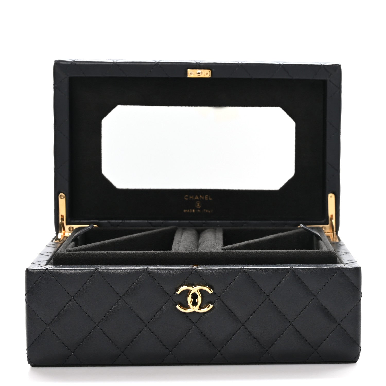 Chanel Lambskin Small Jewelry Box Black 5 of 17