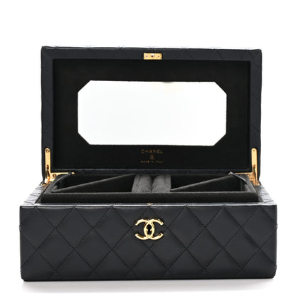Chanel Lambskin Small Jewelry Box Black 5 of 17