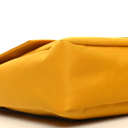 Fendi Econyl Nylon Cuoio Romano Monochrome Medium Baguette Messenger Bag Sunflower 9 of 10