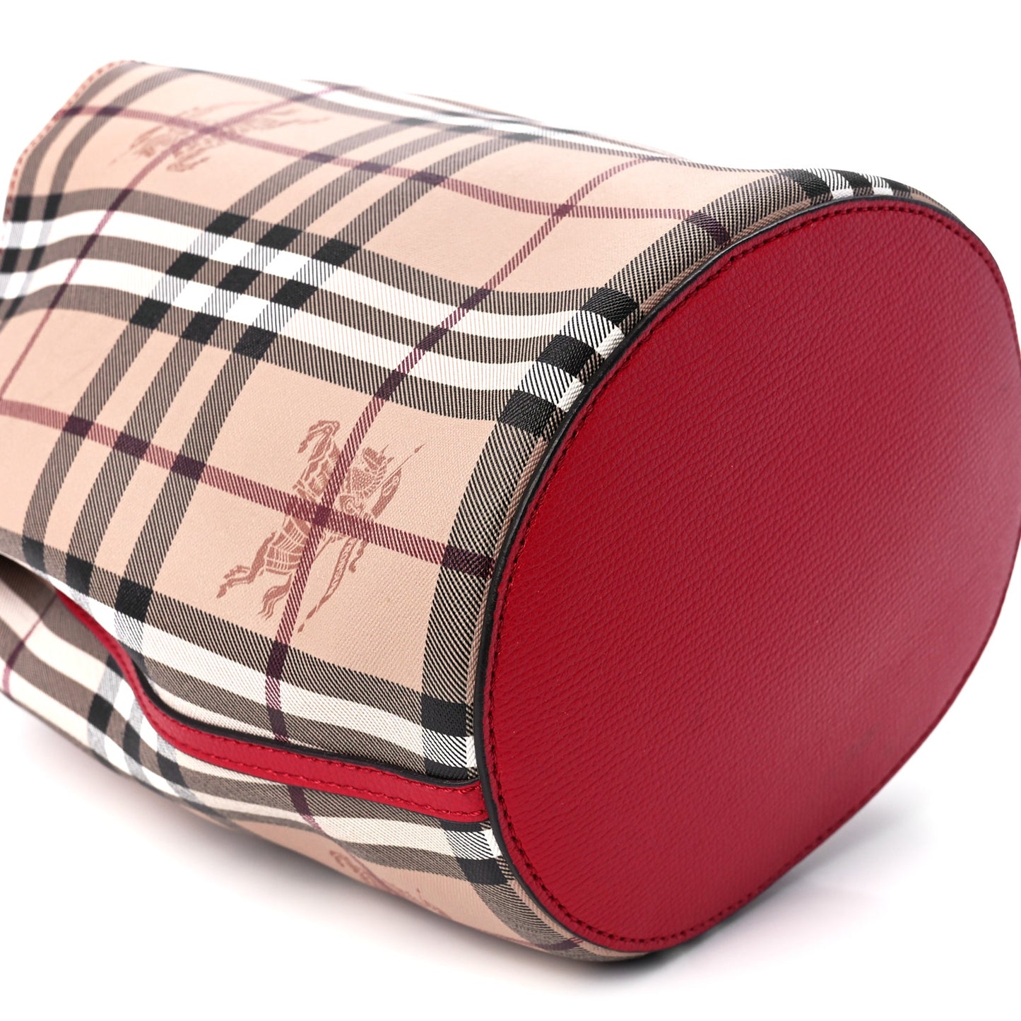 Haymarket Check Colours Small Lorne Bucket Crossbody Poppy Red