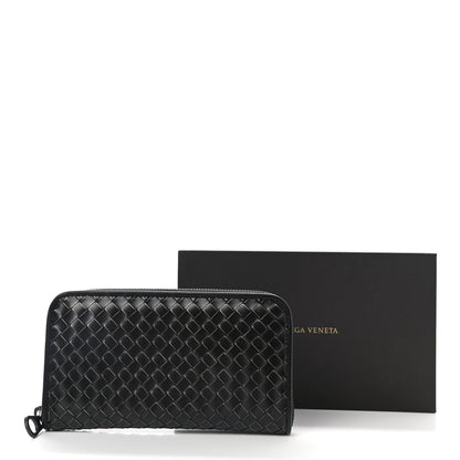 Bottega Veneta Nappa Intrecciato Zip Around Wallet Black 8 of 8