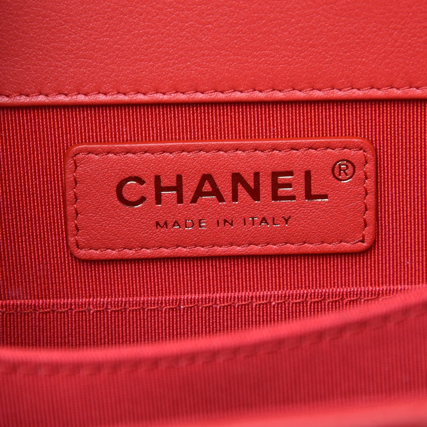 Chanel Calfskin Quilted North South Boy Flap Red 6 of 7