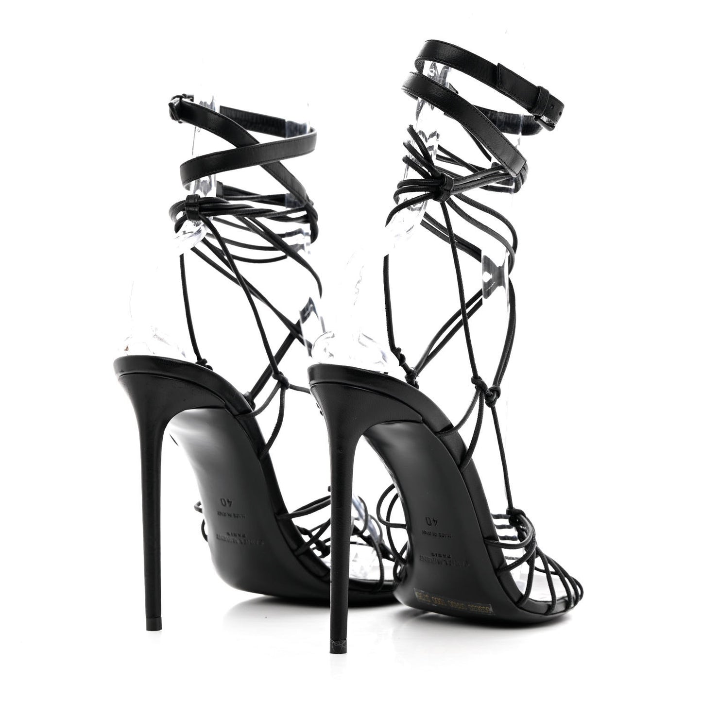 Robin Zig Zag Heels Sandals 40 Black