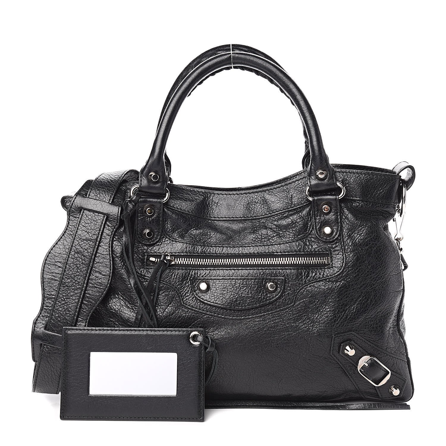 Balenciaga Agneau Classic Silver Hardware Town Black 1 of 16