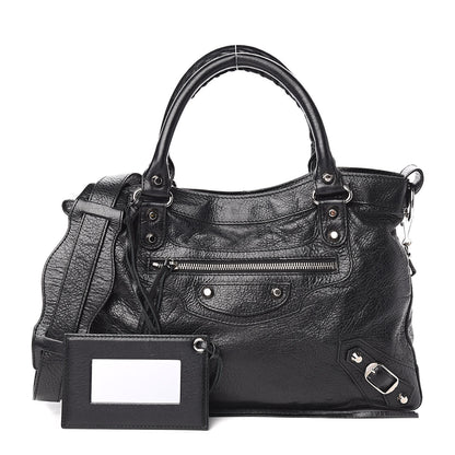 Balenciaga Agneau Classic Silver Hardware Town Black 1 of 16