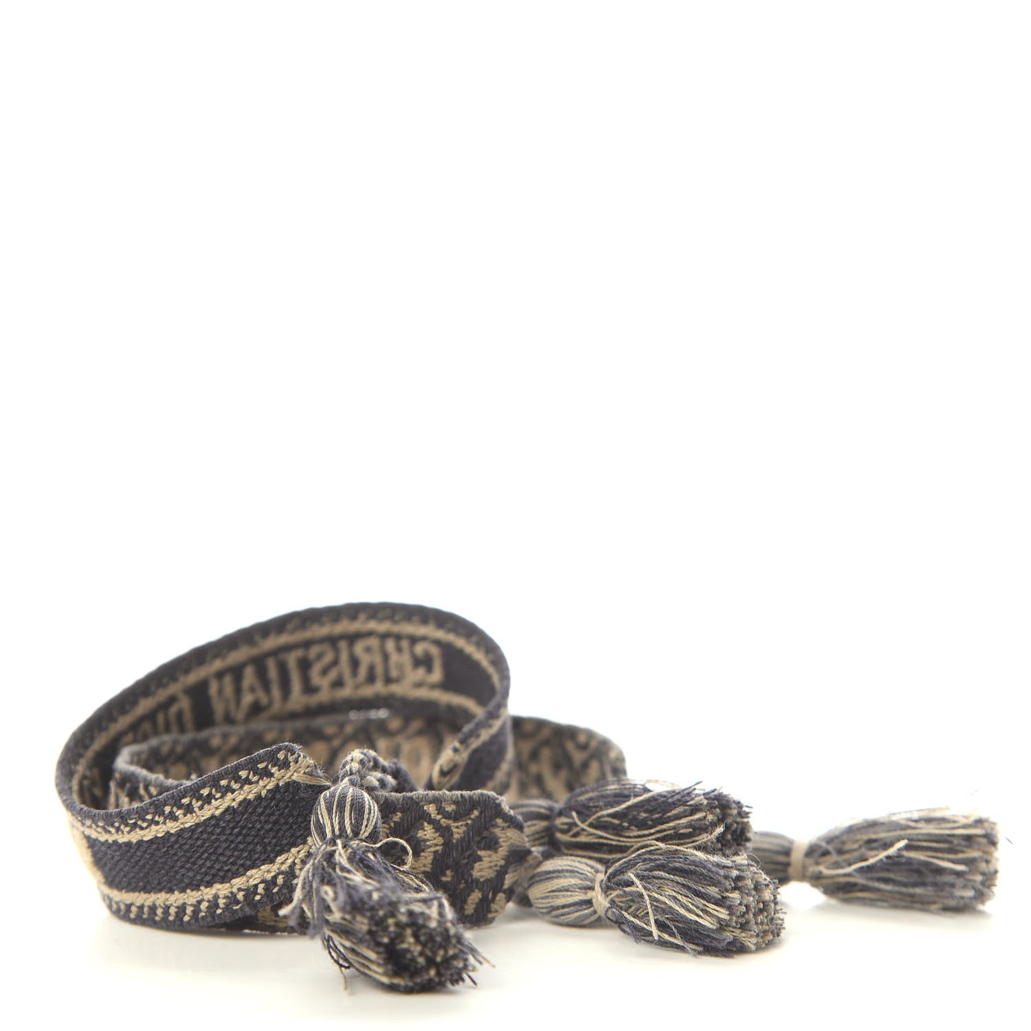 Christian Dior Woven Cotton J'Adior Friendship Bracelet Set Navy 2 of 2