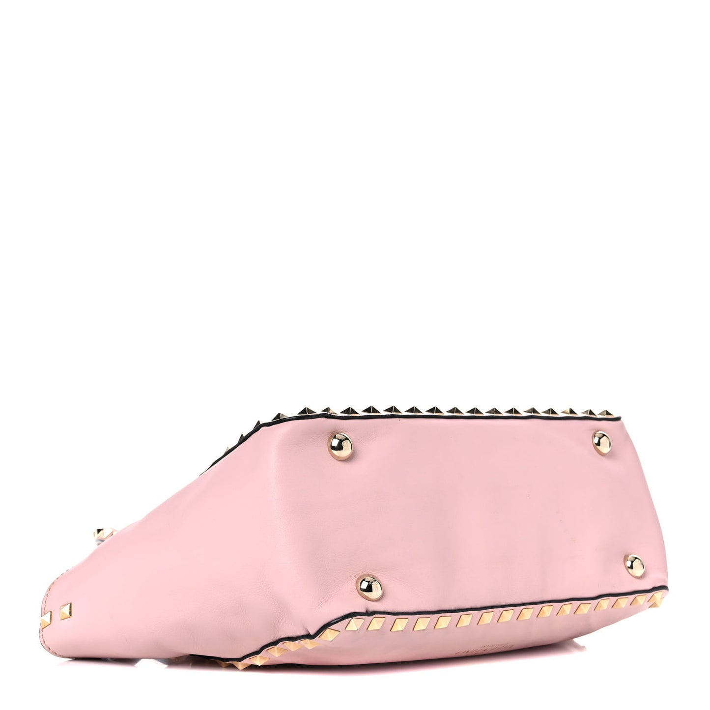 Vitello Small Rockstud Tote Pink