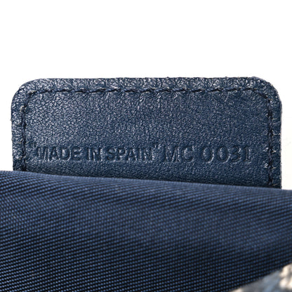 Christian Dior Monogram Mini Saddle Pochette Navy 6 of 9