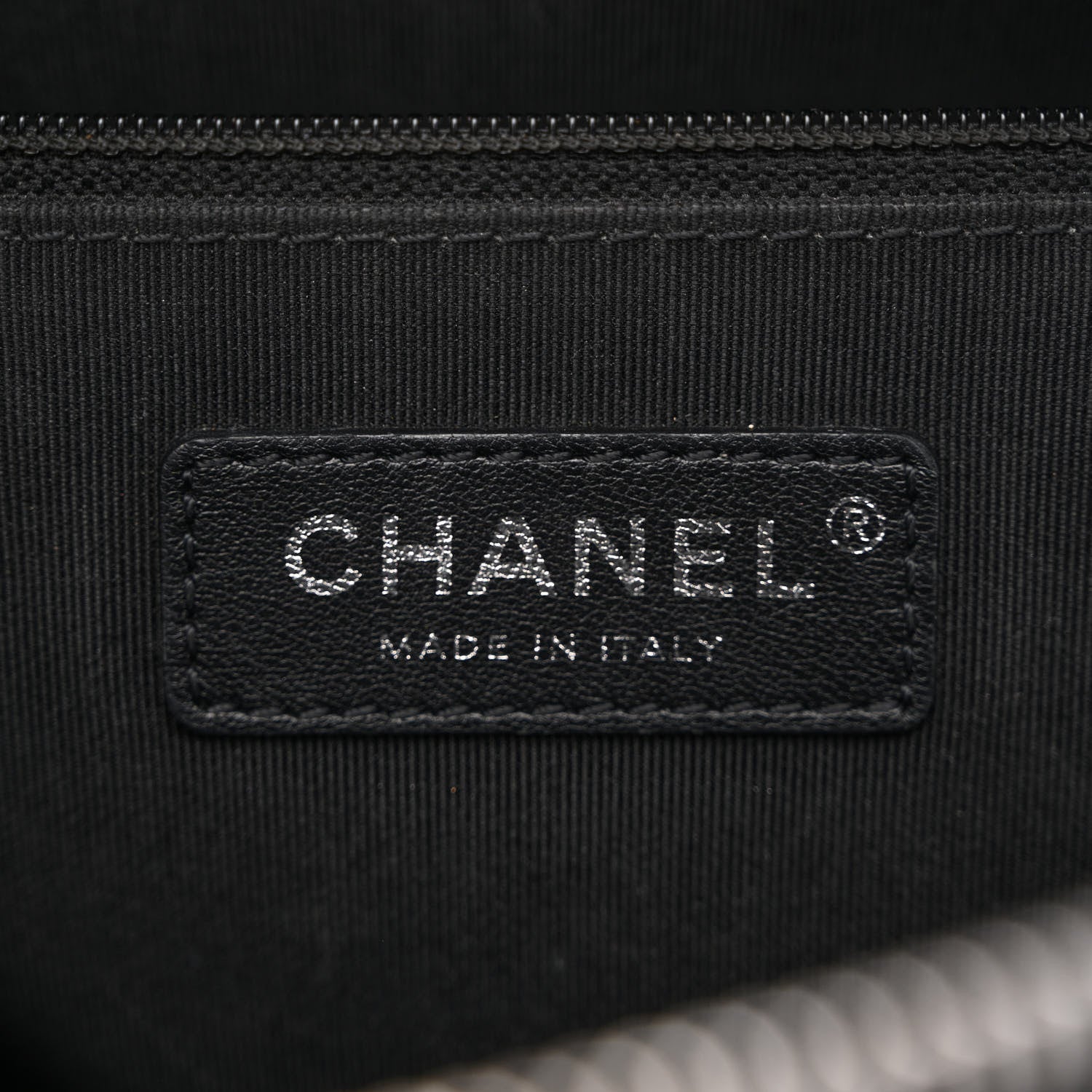 Chanel Calfskin Chain 20s Signature Hobo Black 6 of 12