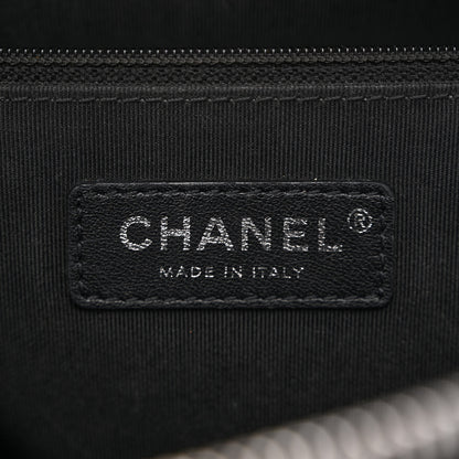 Chanel Calfskin Chain 20s Signature Hobo Black 6 of 12