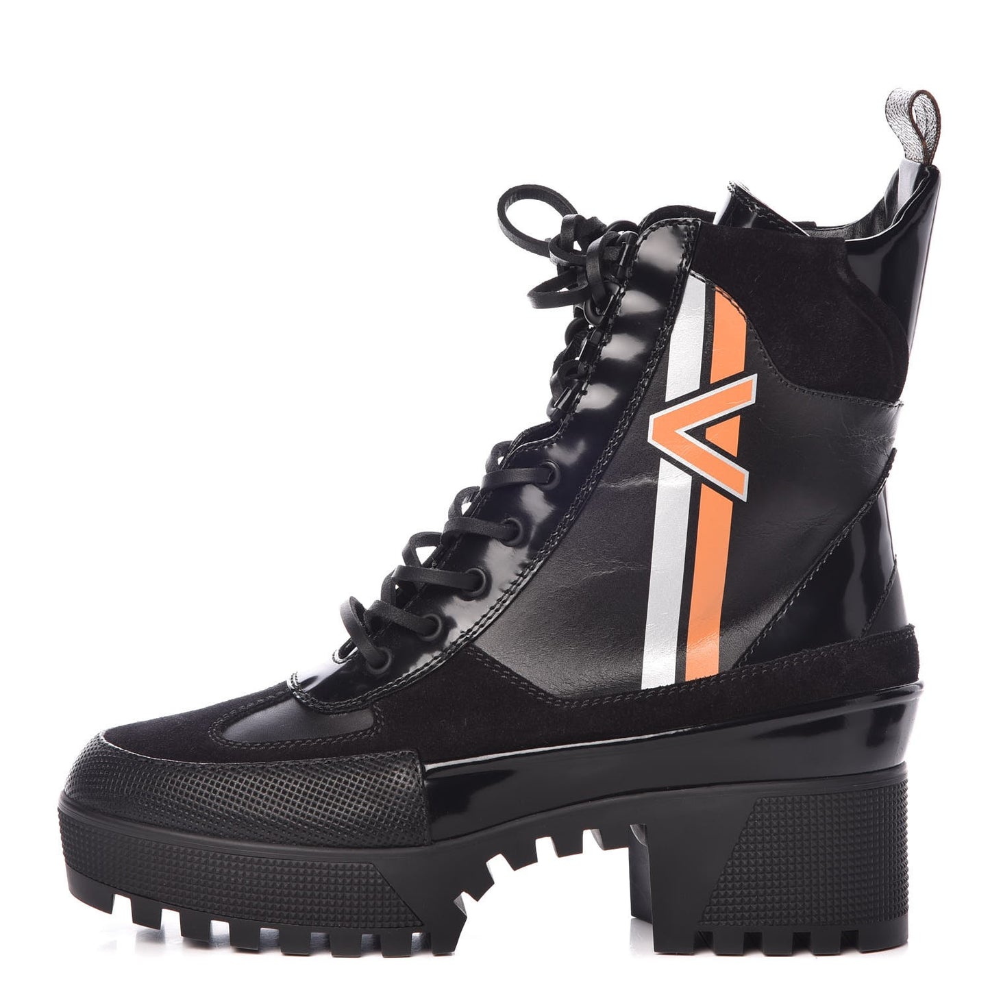 Suede Calfskin Spaceship Laureate Platform Desert Boots 39.5 Black