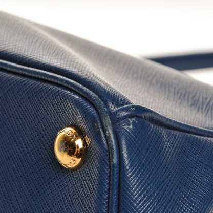 Prada Saffiano Medium Galleria Double Zip Tote Bluette 12 of 12