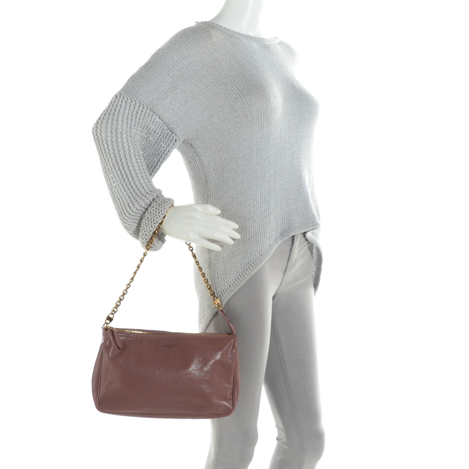 Louis Vuitton Cuir Boudoir Pochette Accessories MM Rose 2 of 7