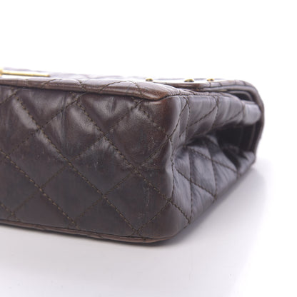 Chanel Aged Calfskin Quilted 2.55 Paris Shanghai Reissue 226 Flap Brown 10 of 12