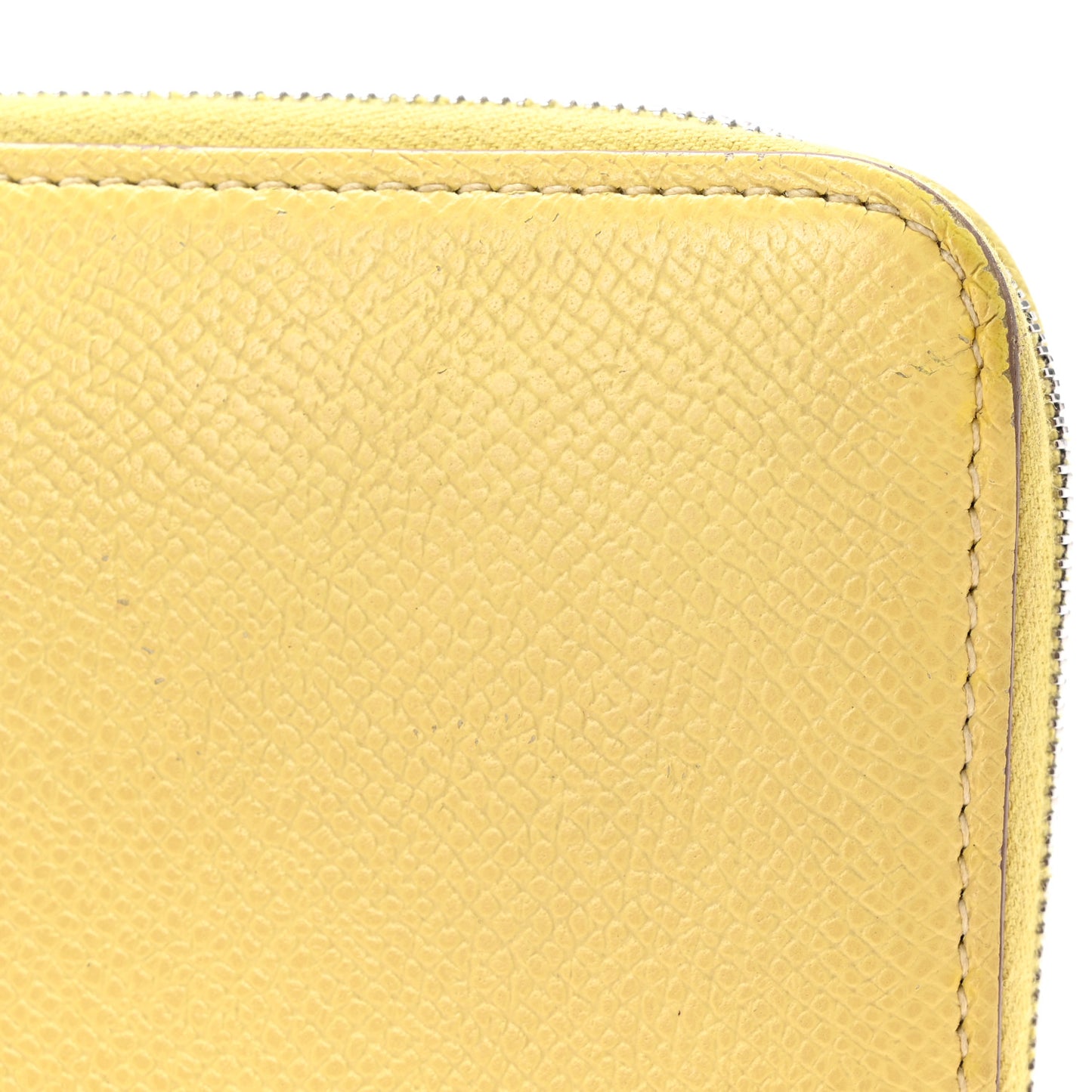 Epsom Silk'In Wallet Jaune Poussin Nata