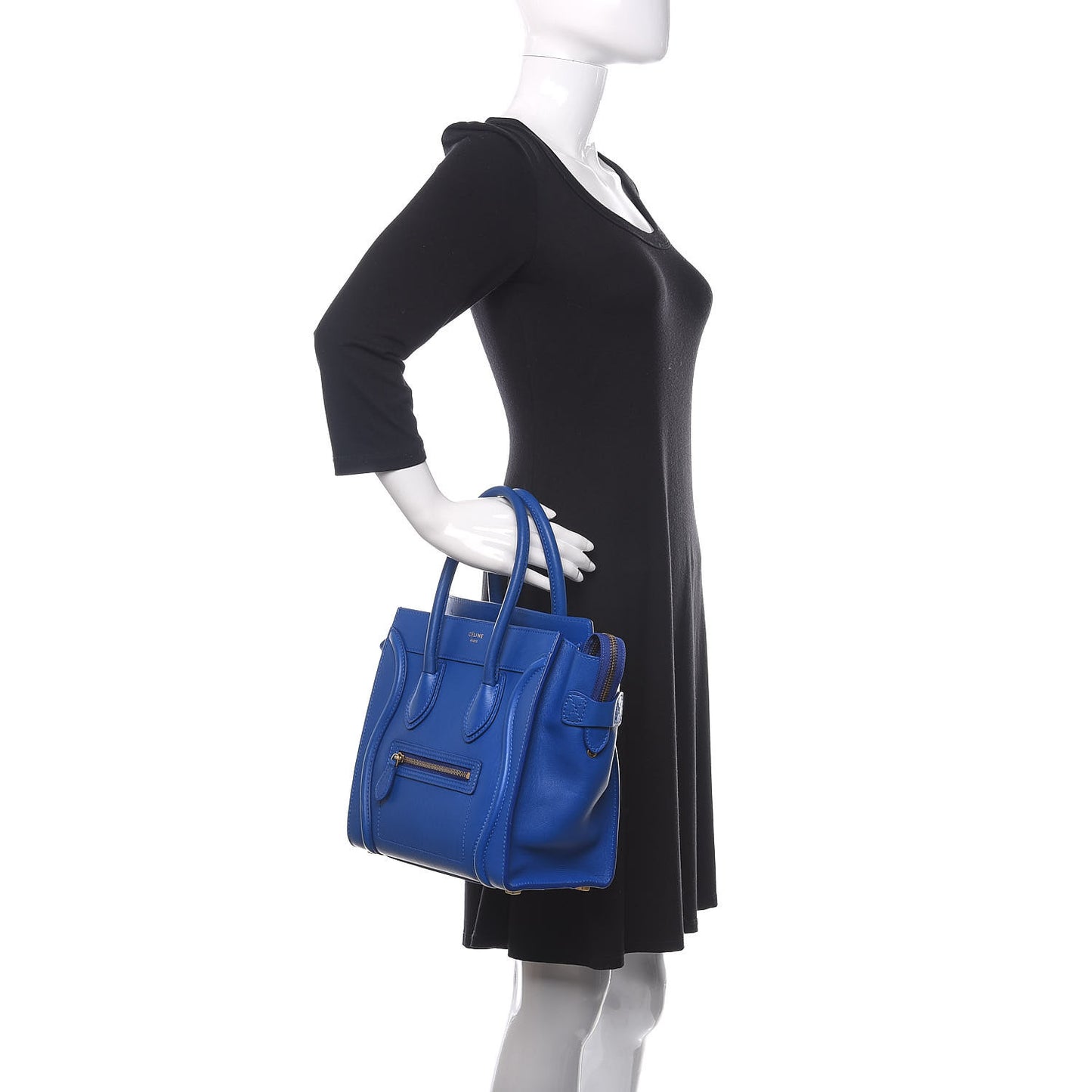 Smooth Calfskin Micro Luggage Royal Blue