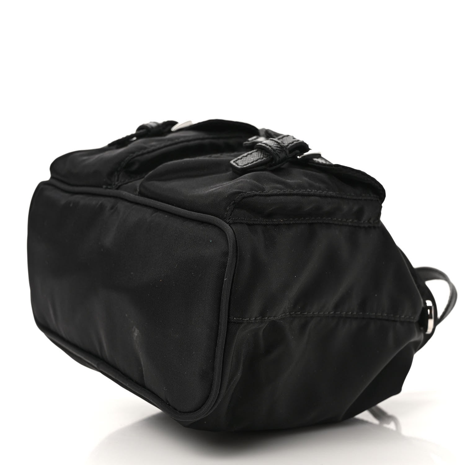 Prada Nylon Vela Mini Crossbody Backpack Black 8 of 8