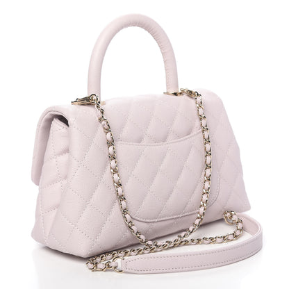 Chanel Caviar Quilted Mini Coco Handle Flap Lilas Lilac 3 of 10