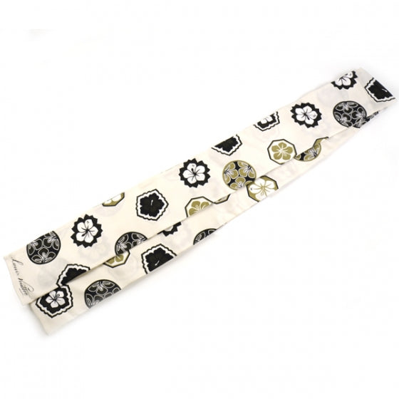 Louis Vuitton Silk Japanese Hibiscus Bandeau Ecru 1 of 4
