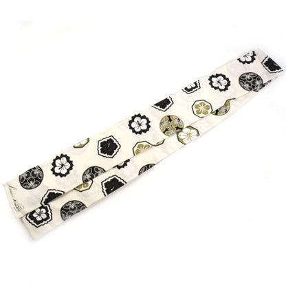 Louis Vuitton Silk Japanese Hibiscus Bandeau Ecru 1 of 4