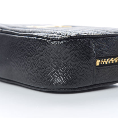 Saint Laurent Grain De Poudre Matelasse Monogram Mini Lou Camera Bag Black 10 of 10