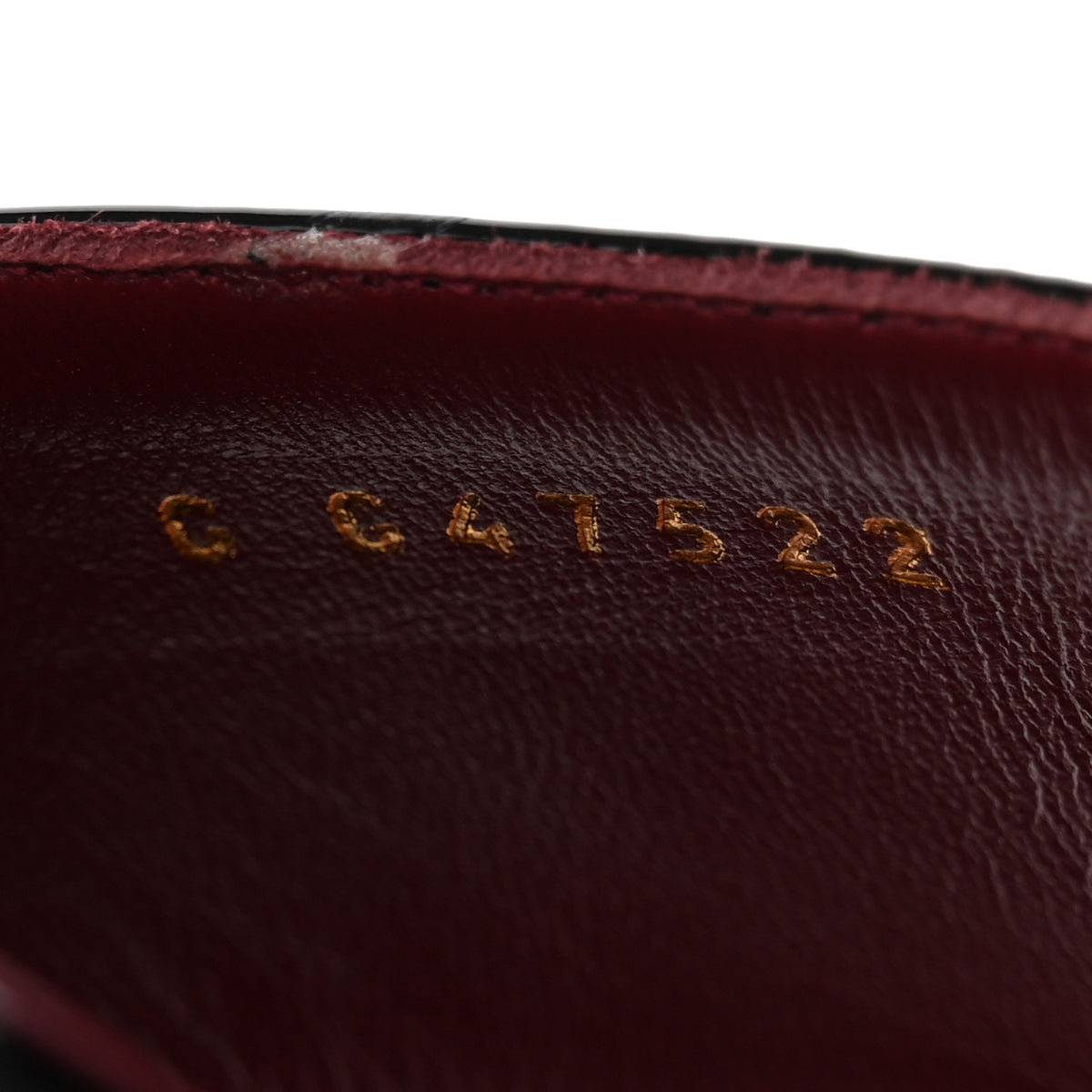 Lambskin Patent Calfskin CC Thong Sandals 37 Burgundy Black