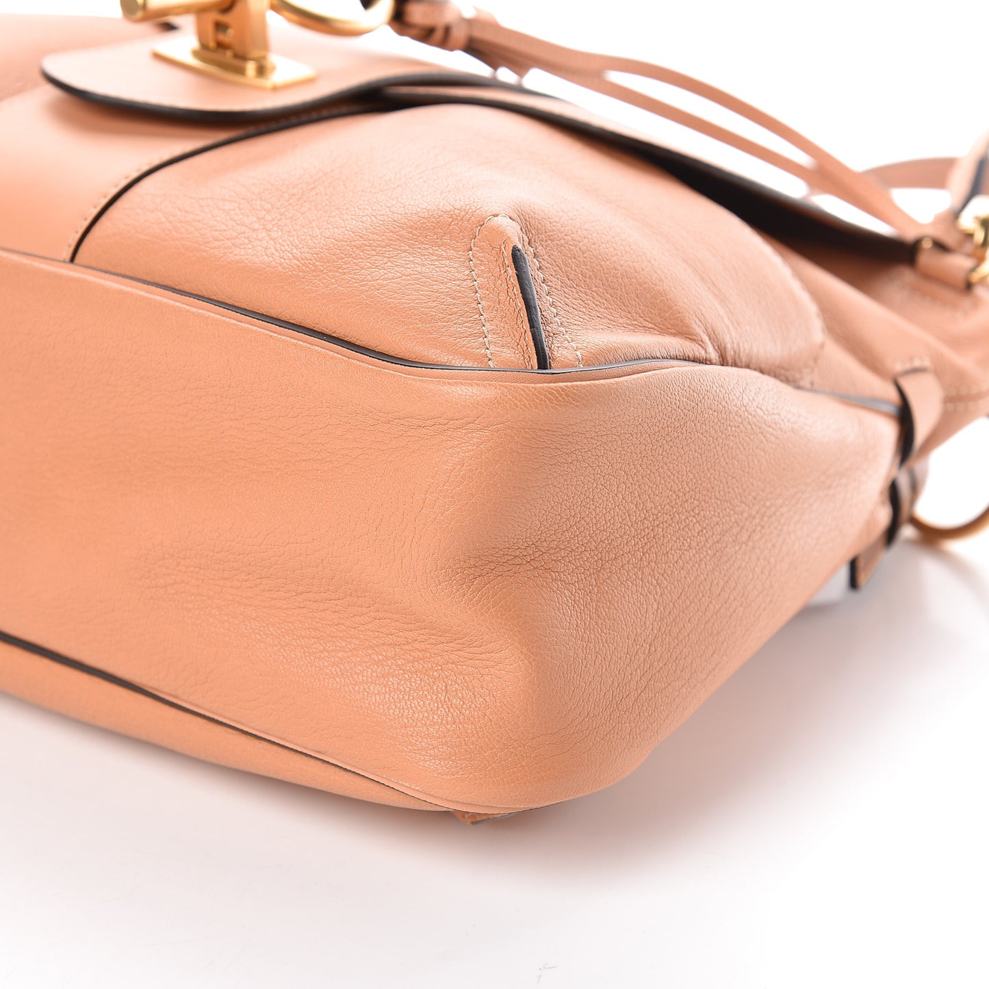 Grained Lambskin Medium Lexa Shoulder Bag Gingerbread