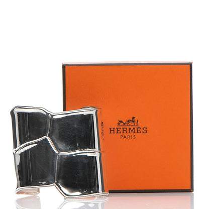 Hermes Sterling Silver Niloticus Cuff Bracelet ST 5 of 5