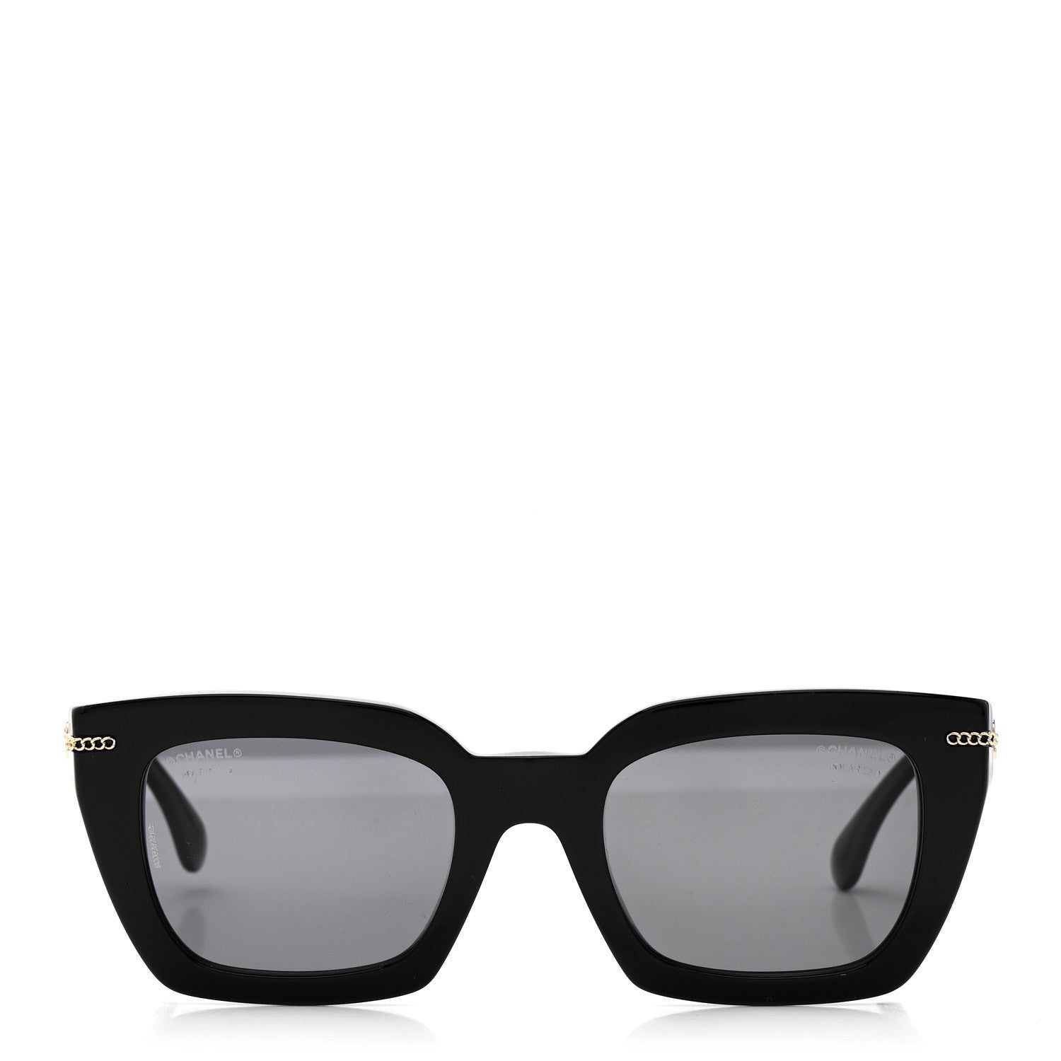 Chanel Acetate Square Sunglasses 5509-A Black 2 of 9