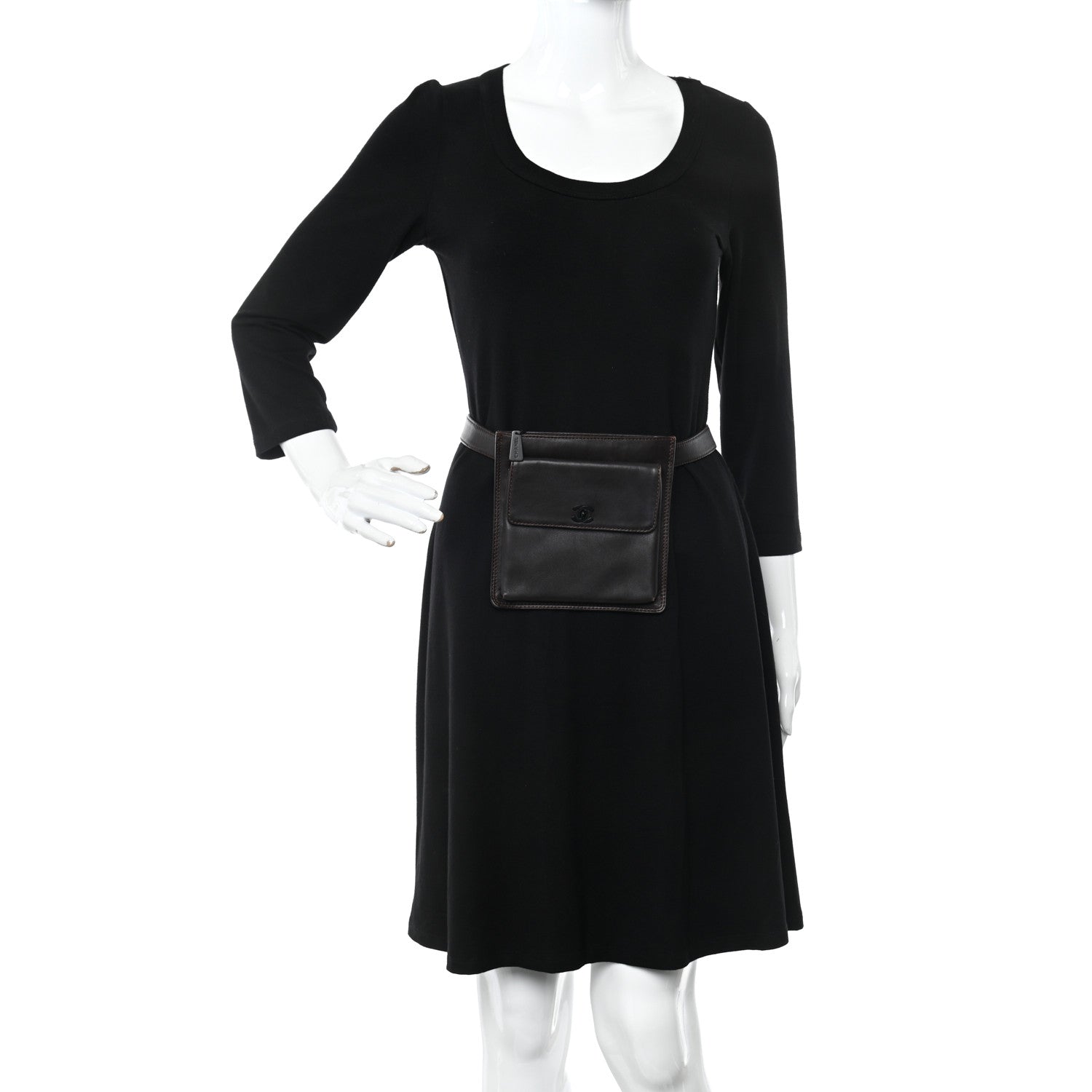 Chanel Lambskin Flap Waist Belt Bag 80 32 Brown 2 of 11