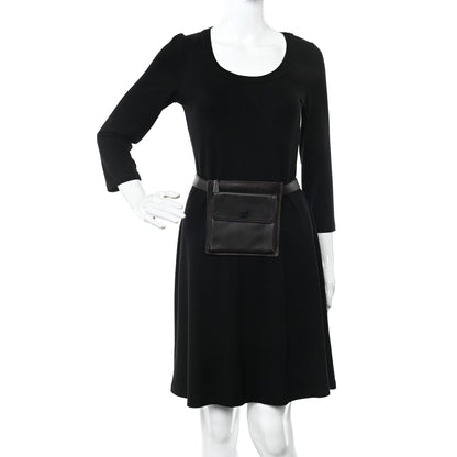 Chanel Lambskin Flap Waist Belt Bag 80 32 Brown 2 of 11