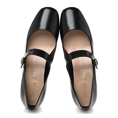 Christian Dior Brushed Calfskin Uniform 30mm Pumps 37 Black 2 of 10