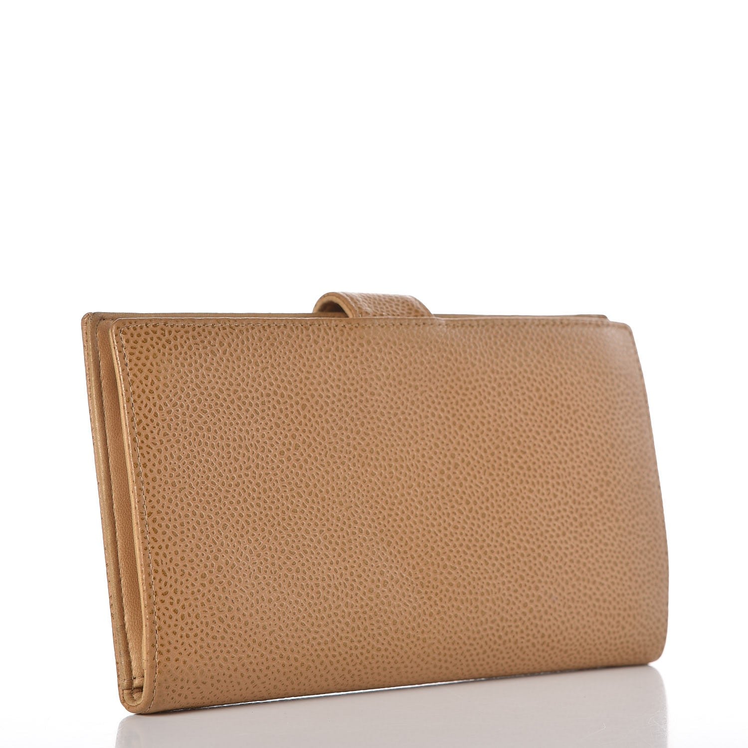 Chanel Caviar Timeless CC French Wallet Beige 3 of 14