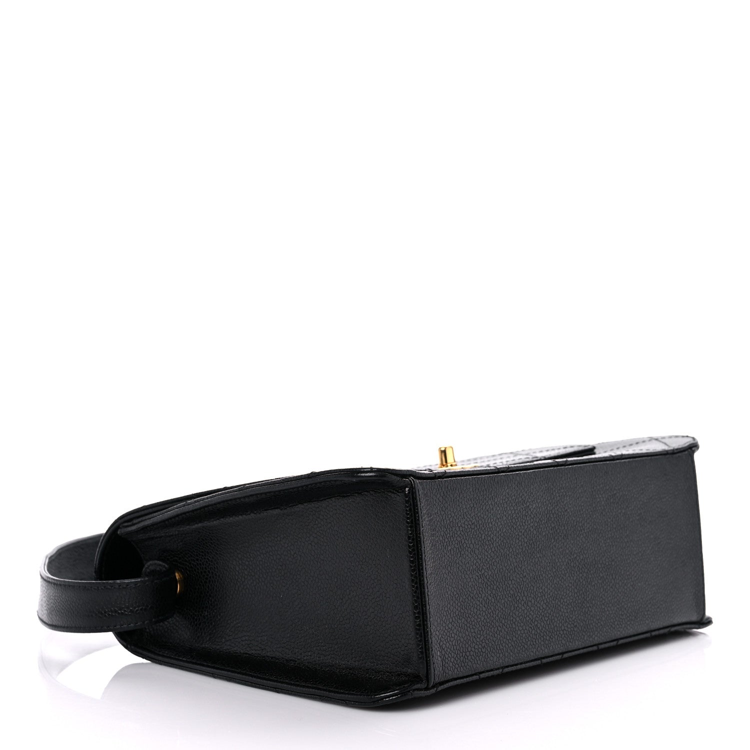 Chanel Caviar Stitched Shoulder Flap Bag Black 4 of 14