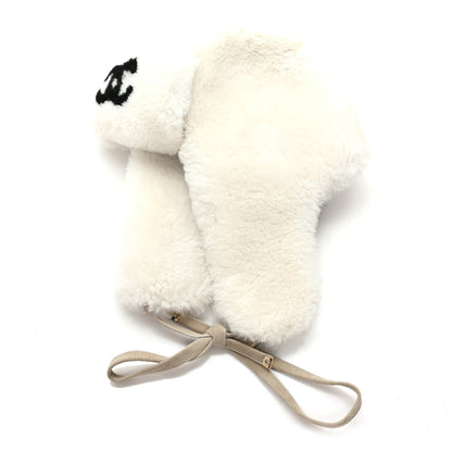 Chanel Shearling CC Trapper Hat S White 1 of 5