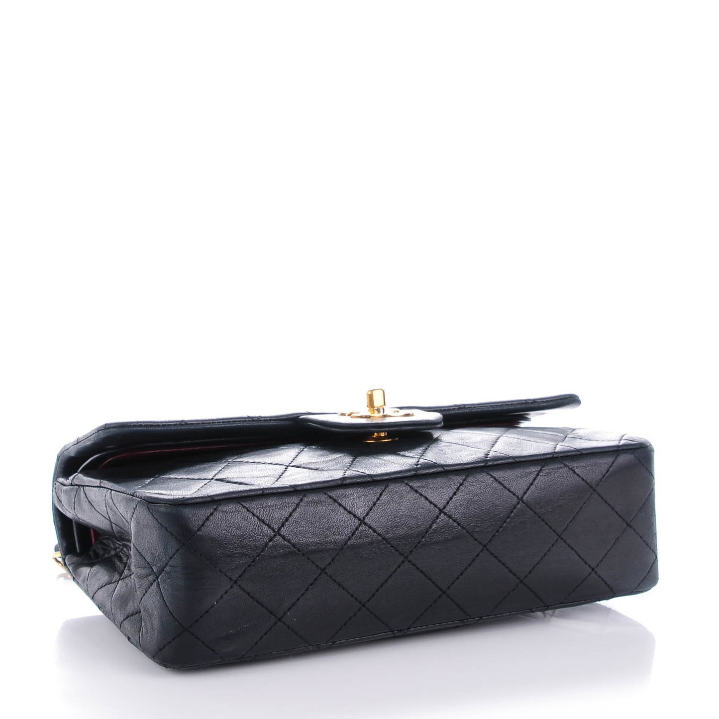 Lambskin Small Double Flap Navy