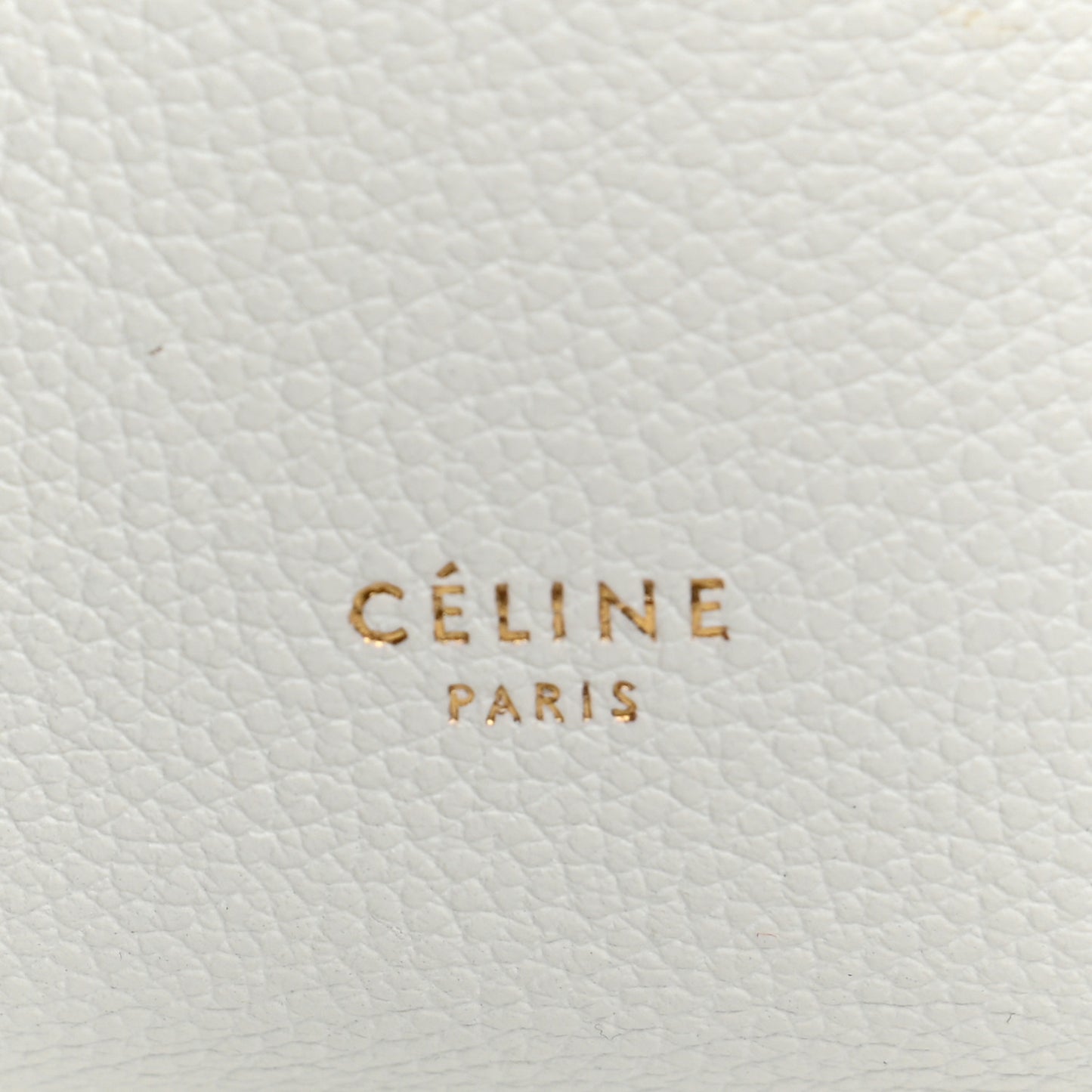 Soft Grained Calfskin Small Sangle Bucket Bag White