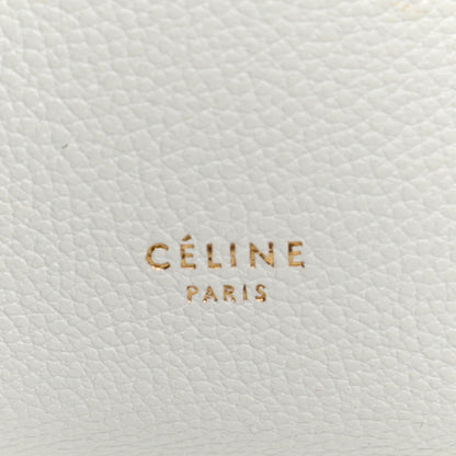 Celine Soft Grained Calfskin Small Sangle Bucket Bag White 7 of 9