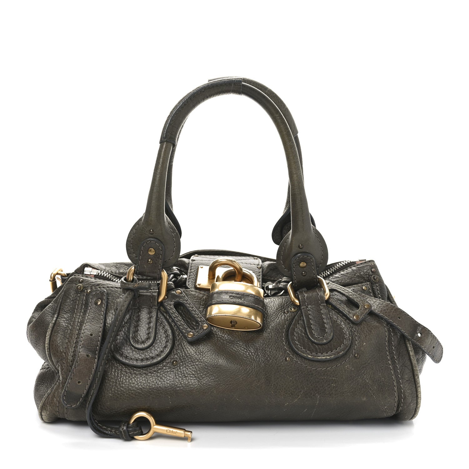 Chloe Calfskin Medium Paddington Satchel Chocolate 1 of 10