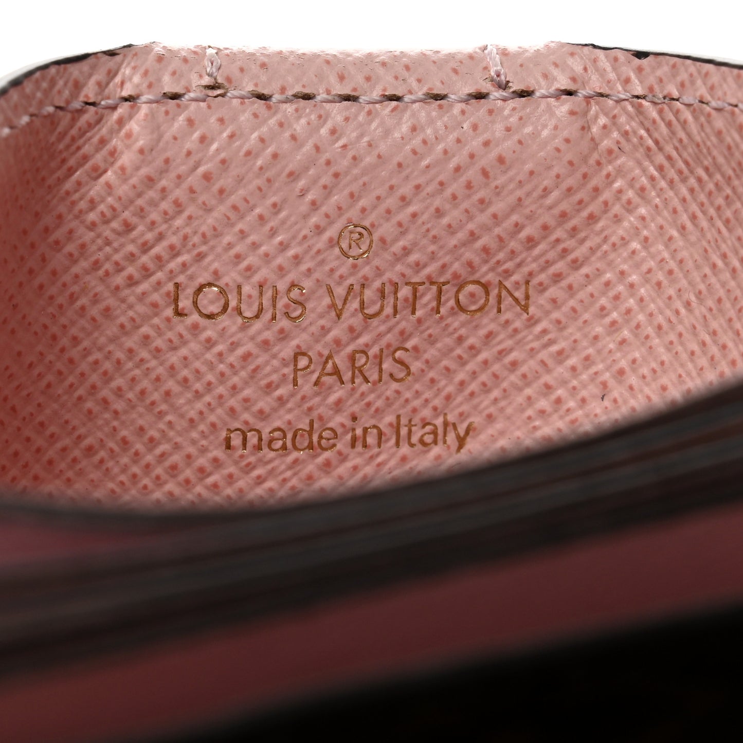 Monogram Gusset Card Holder Rose Ballerine