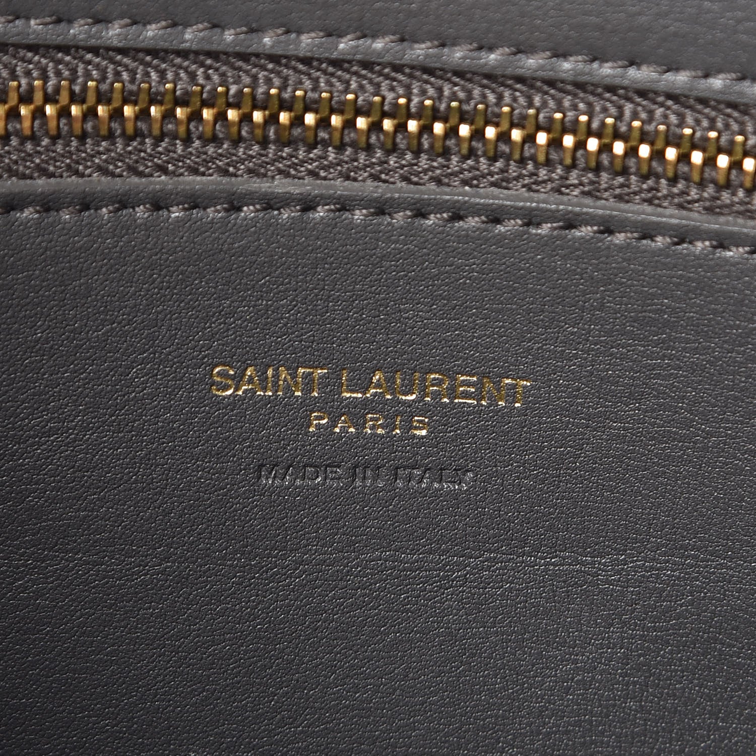 Saint Laurent Calfskin Small Monogram Cabas Grey 8 of 11