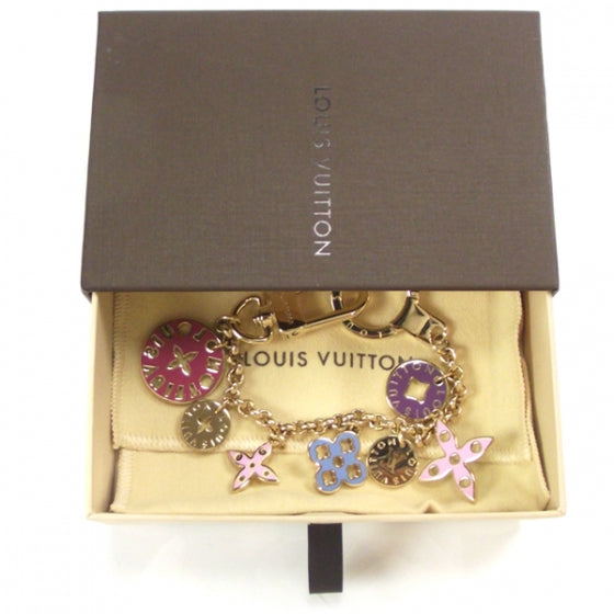 Monogram Multicolor Looping Chain Key Ring