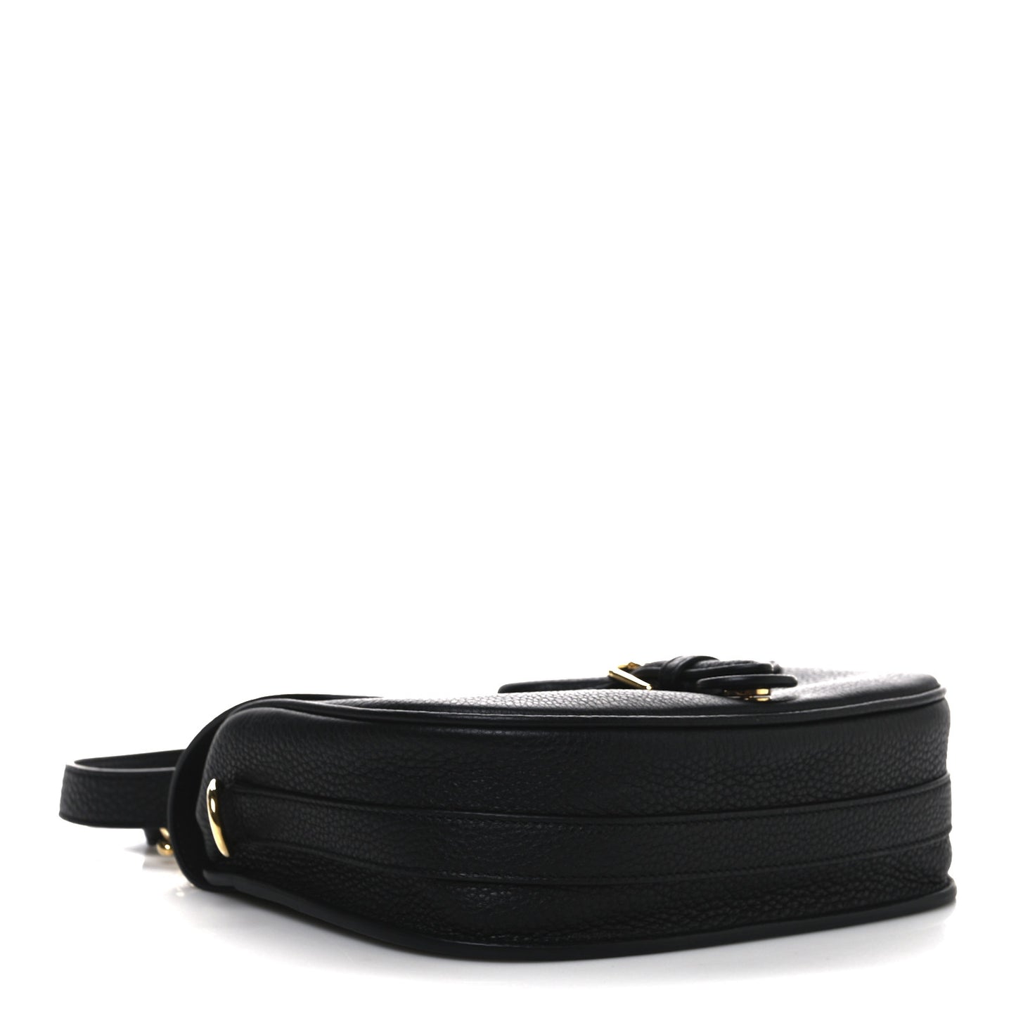 Grained Calfskin Medium Bobby Flap Black
