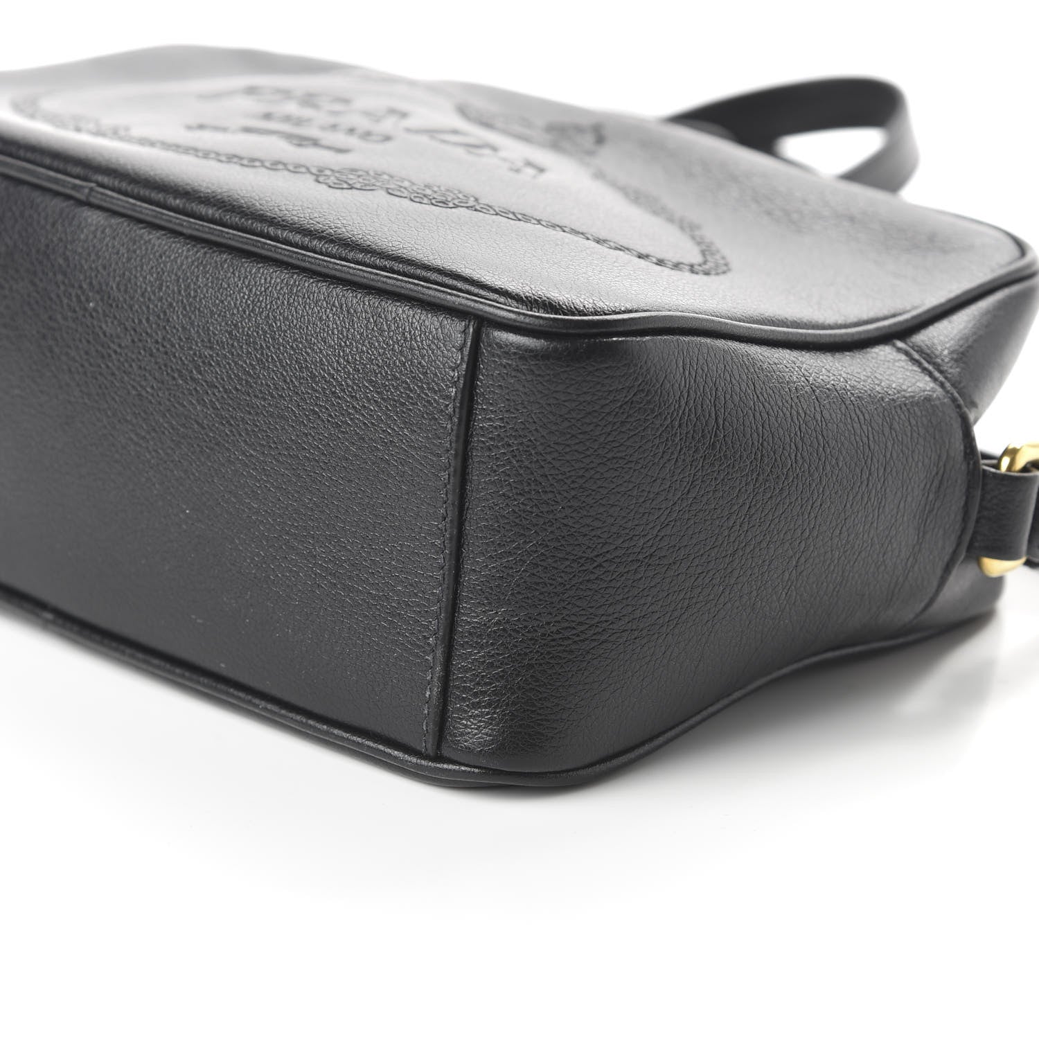 Prada Glace Calf Logo Crossbody Black 7 of 9