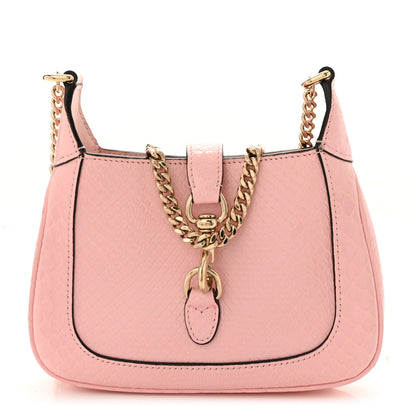 Gucci Snakeskin Mini Jackie Notte Bag Pink 1 of 12