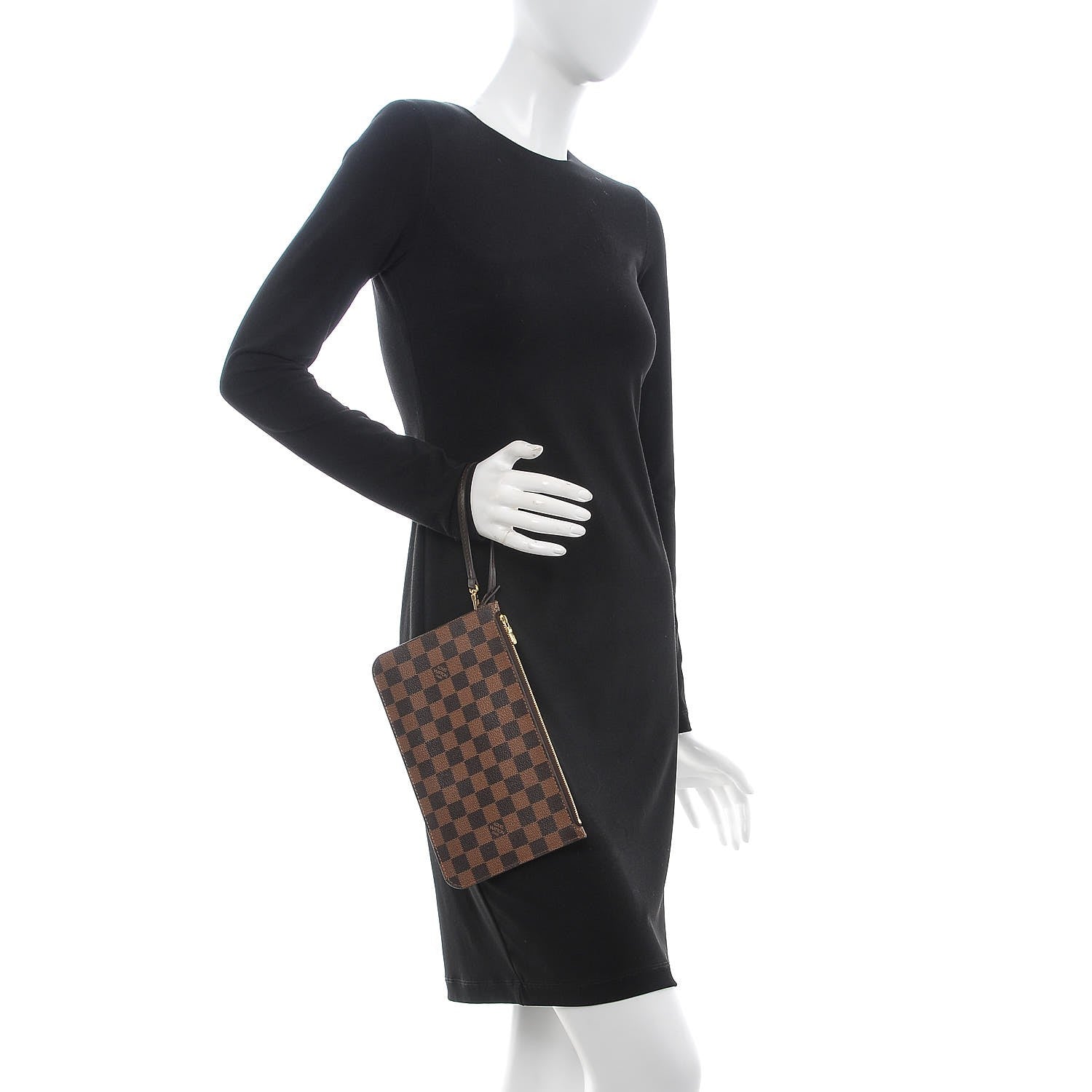 Louis Vuitton Damier Ebene Neverfull MM GM Pochette 2 of 8