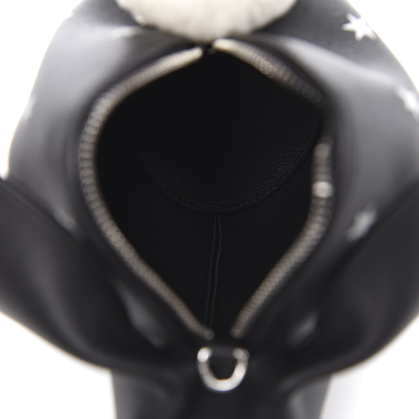 Calfskin Mini Star Bunny Crossbody Bag Black