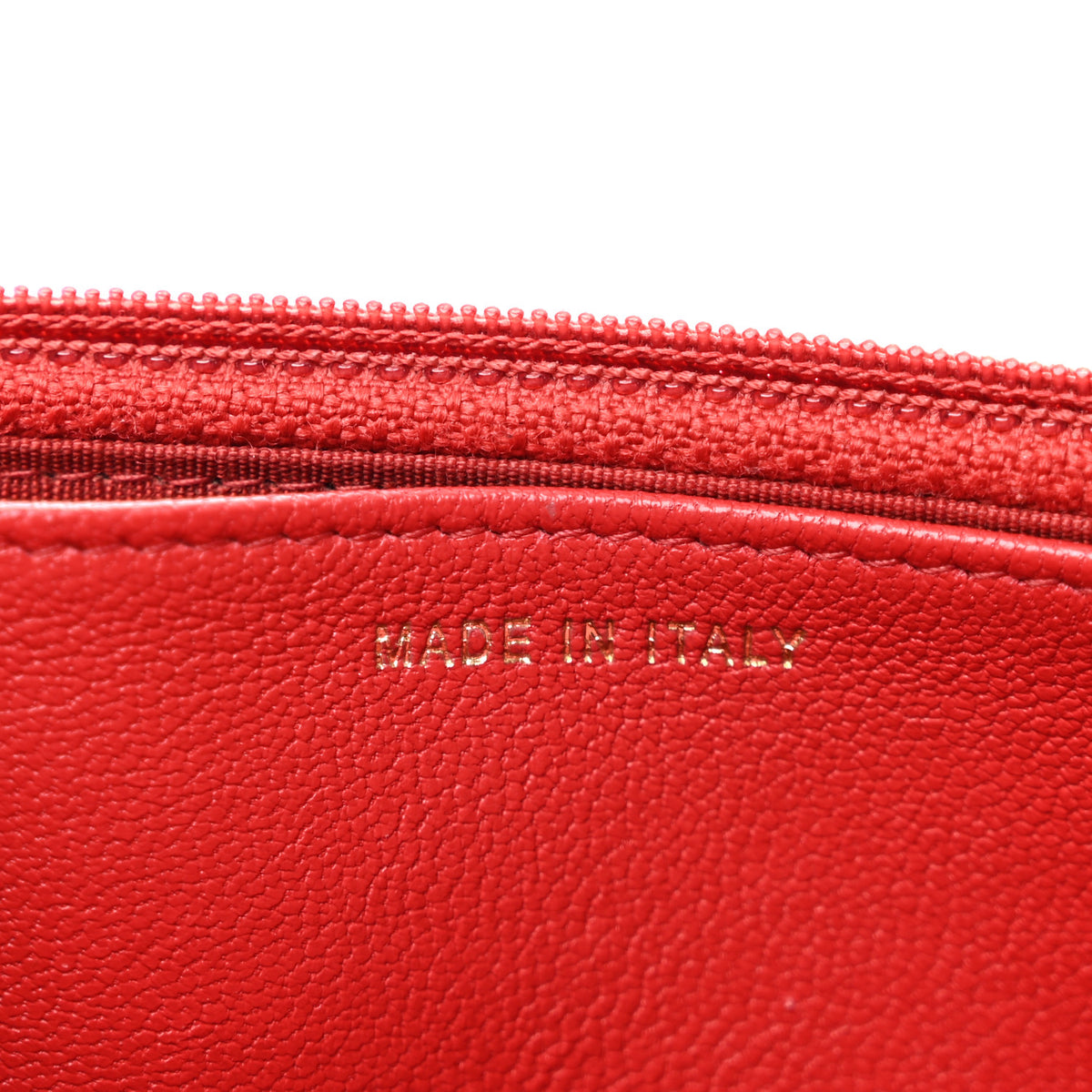 Chanel Lambskin Quilted Infinity Wallet On Chain WOC Red 7 of 14