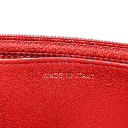 Chanel Lambskin Quilted Infinity Wallet On Chain WOC Red 7 of 14